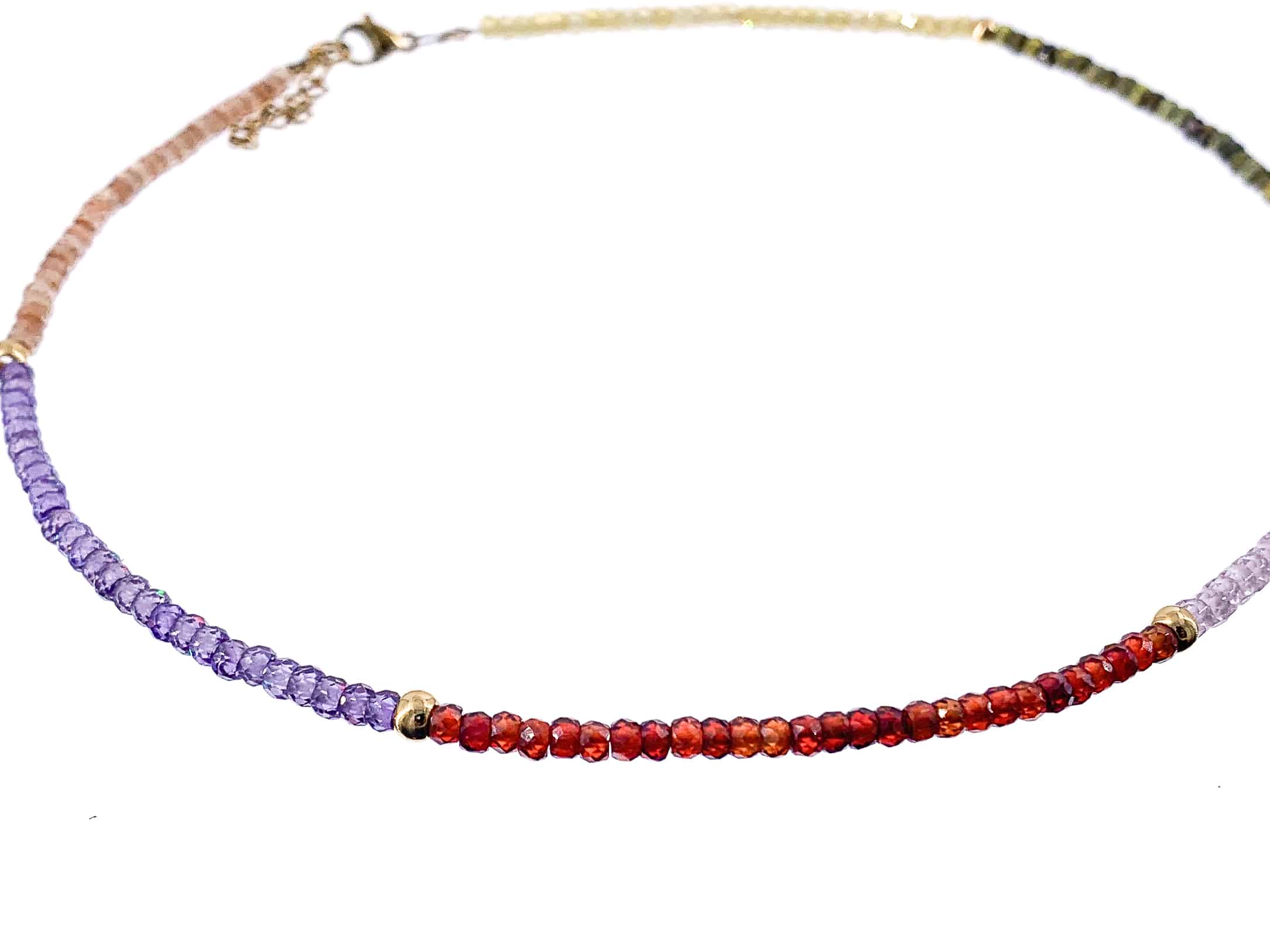 Collar cristal multicolor Gargantilla Zahara
