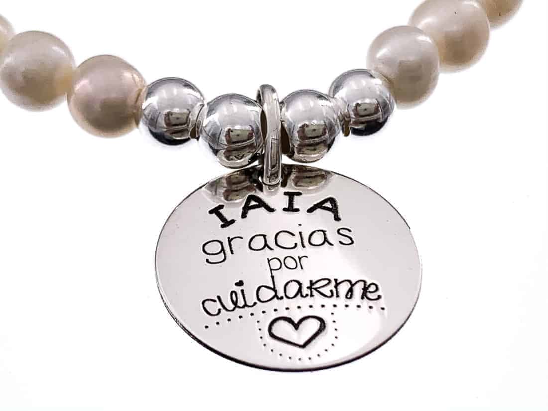 Pulsera abuela img Pulsera personalizada perlas abuela iaia