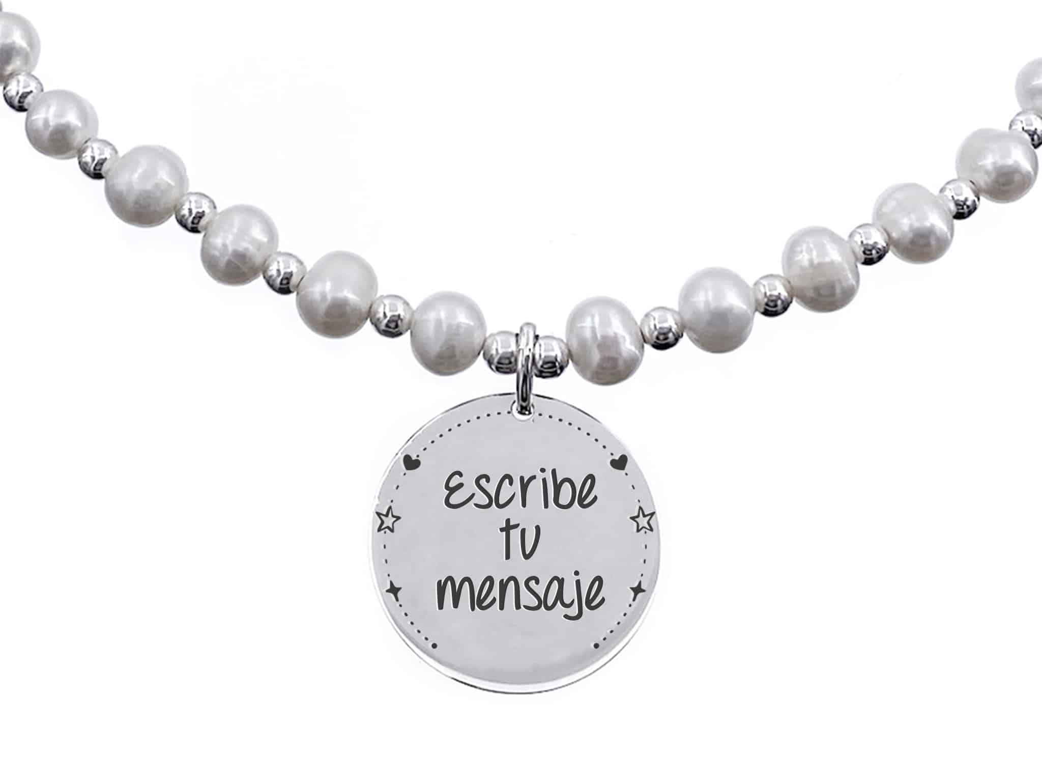 Collar de plata detalle Gargantilla perlas personalizada (copia) collar personalizado