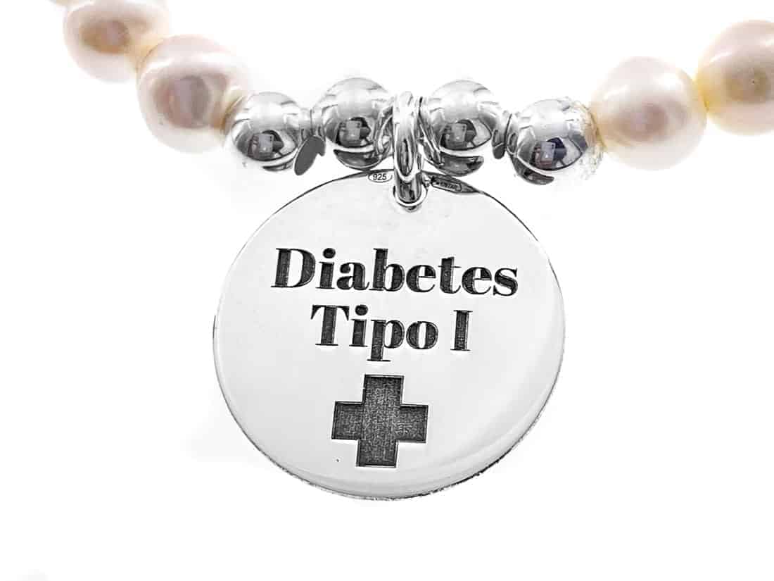Joyas diabetes personalizadas Pulsera Perlas Diabetes
