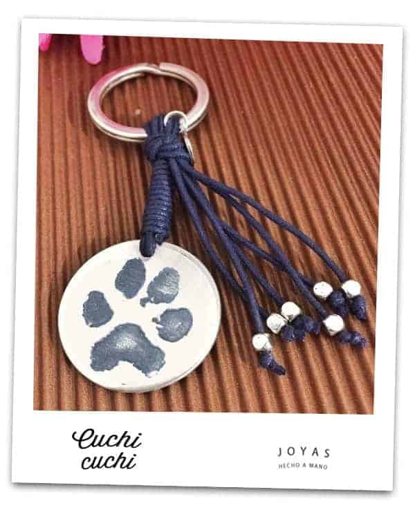 Joyas regalo llavero huella perro mascota Llavero con la huella de tu perro o mascota: Regalos perfectos para amantes de los animales…
