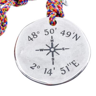 llavero coordenadas irregular 493424