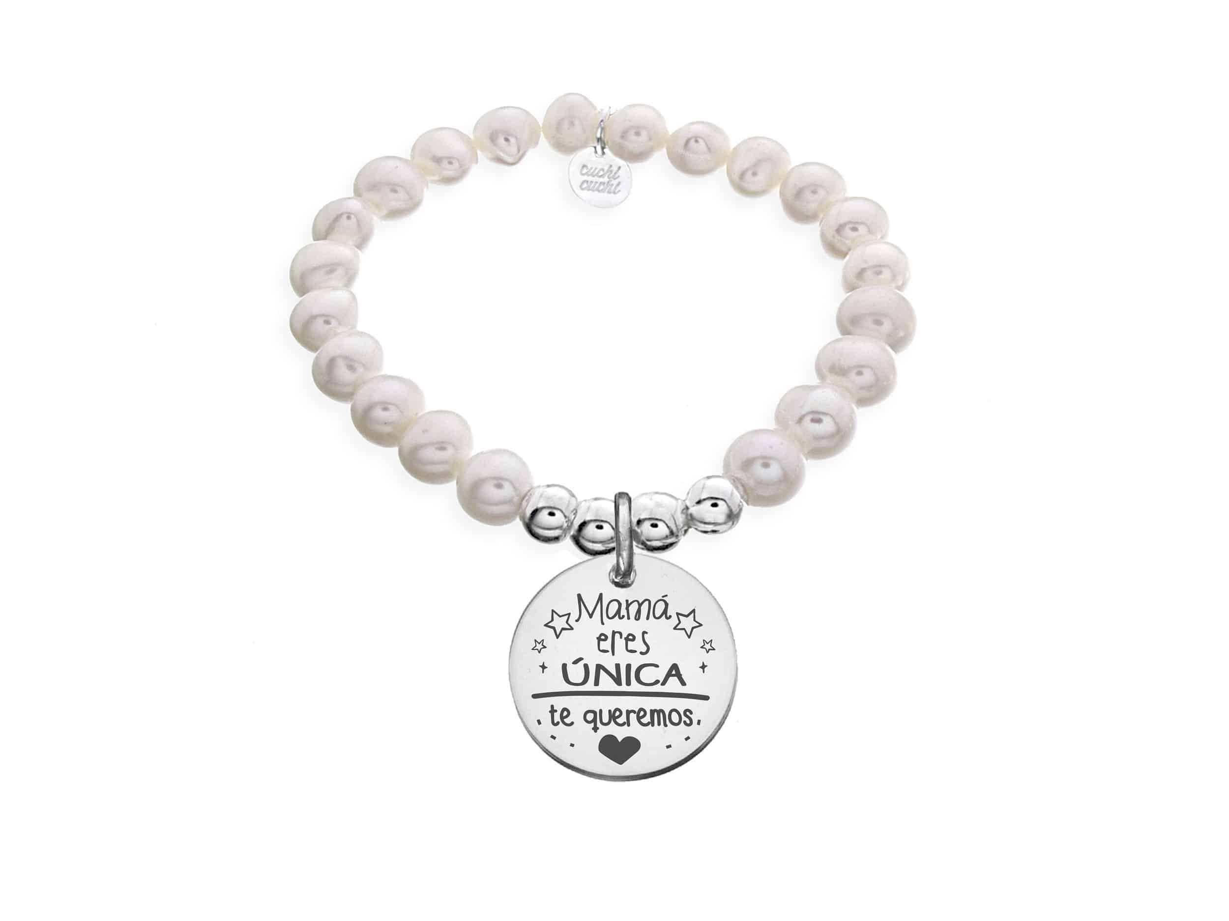 Perlas madre principal Pulsera perlas personalizada MADRE