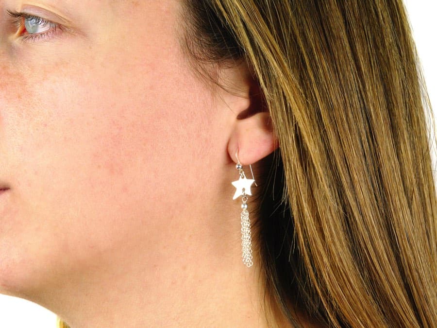 Sk Pendientes estrella personalizados joyas para mujer